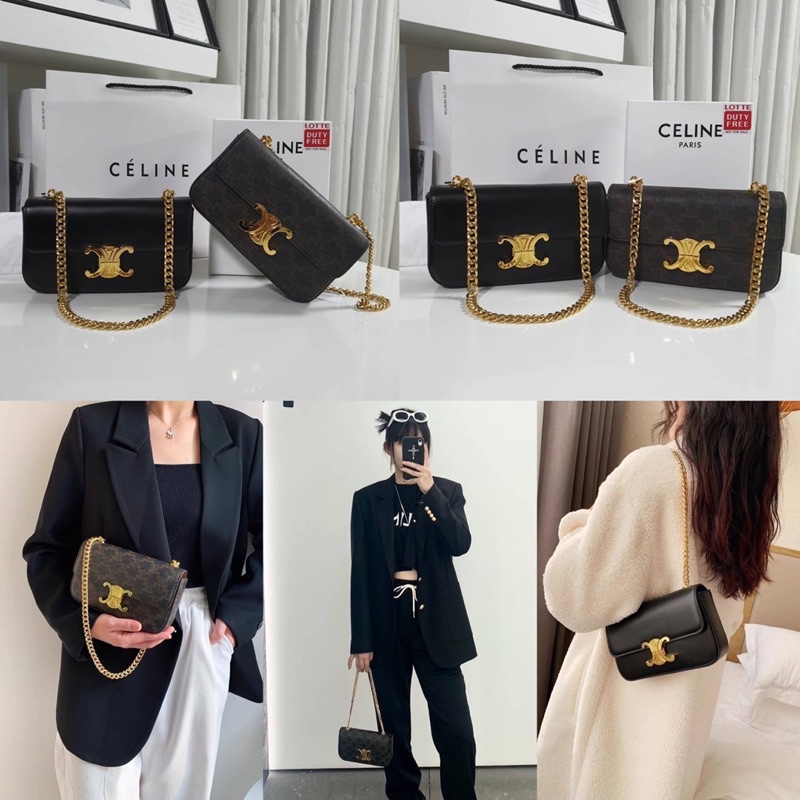 ภาพหน้าปกสินค้าCL TRIOMPHE SHOULDER BAG (สายโซ่) จากร้าน outletbagshop_ บน Shopee