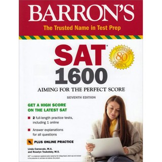 DKTODAY หนังสือ BARRONS SAT 1600 WITH ONLINE PRACTICE (7ED)