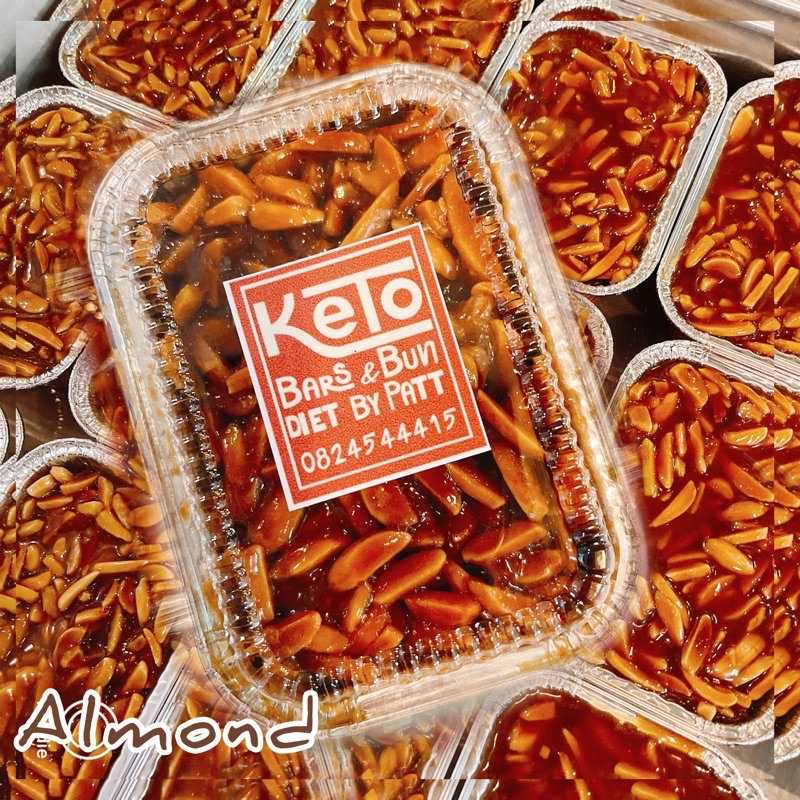 ภาพหน้าปกสินค้าท๊อฟฟี่เค้กอัลมอนด์คีโต Almond Toffee cake keto หล่อฮังก๊วย0%kcal. ไร้แป้ง ไร้น้ำตาล ไร้สารกันเสีย ️Ketofriendly จากร้าน ketoplus_bakeryketo บน Shopee