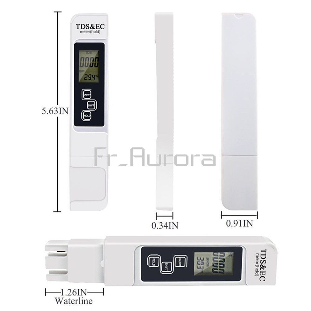 ds-ec-meterเครื่องวัดค่าปุ๋ยผักไฮโดรโปนิกส์และวัดปริมาณสิ่งเจือปน3-in-one