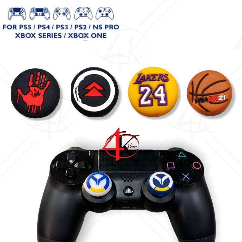 4khao-s-1-2-ซิลิโคน-อนาลอคจอย-silicone-grip-controller-for-ps5-ps4-ps3-ps2-xbox-series-xbox-joy-pro