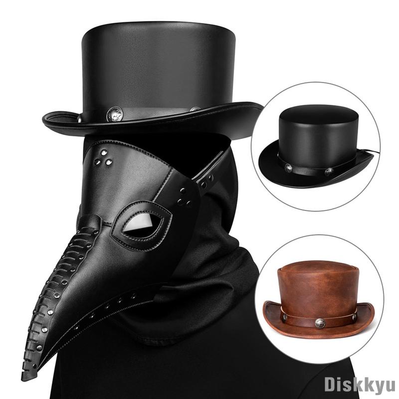 unisex-magician-hat-leather-fancy-style-dress-up-victorian-for-halloween-men-costume