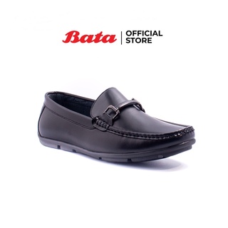 Bata MENS CASUAL รองเท้าลำลอง MOCCASIN แบบสวม สีดำ รหัส 8516307