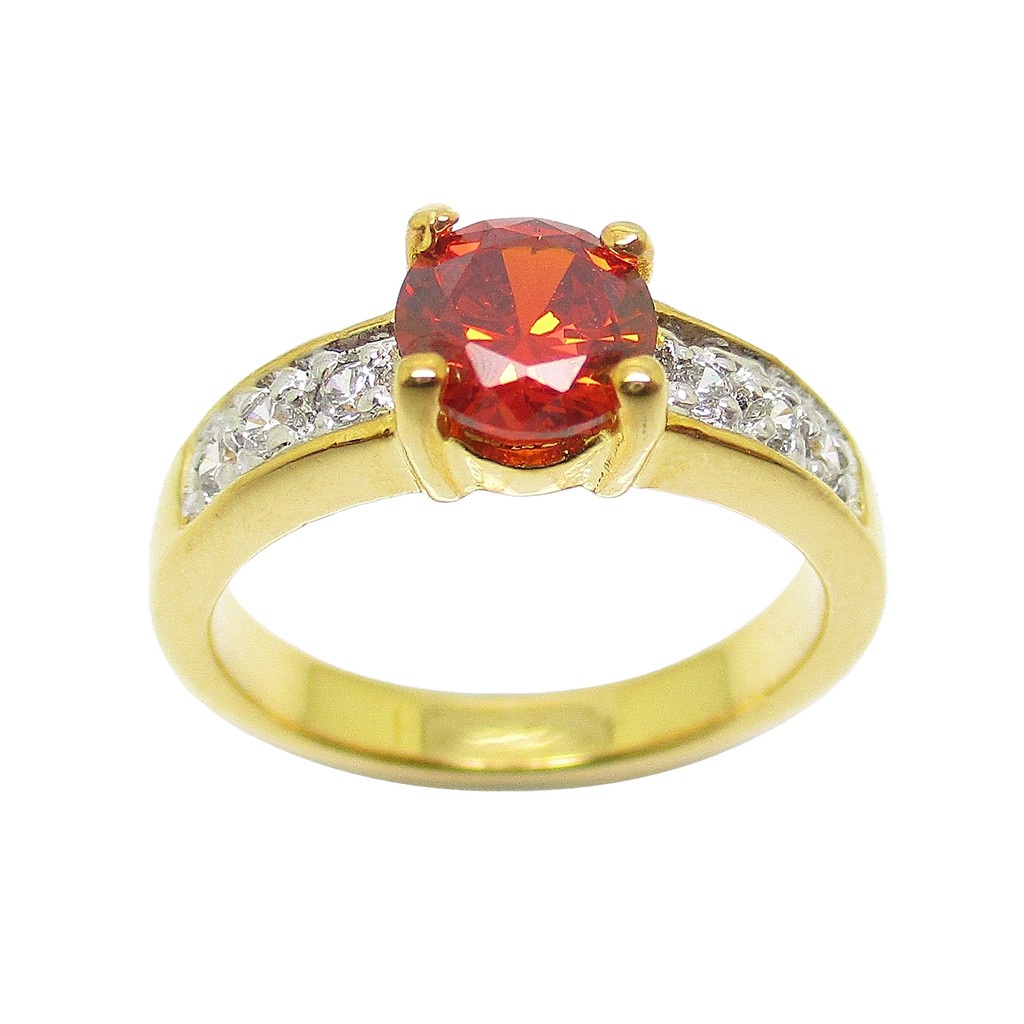 แหวน-แหวนทอง-แหวนพลอยโกเมนหญิง-พลอยโกเมนสีแดง-แหวนโกเมน-ประดับเพชร-ประดับเพชร-cz-ชุบทอง-แหวนชุบทอง-24k
