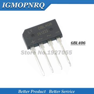 10pcs GBL406 GBL408 4A 600V BL406 ZIP rectifier bridge pile of single DIP-4 new