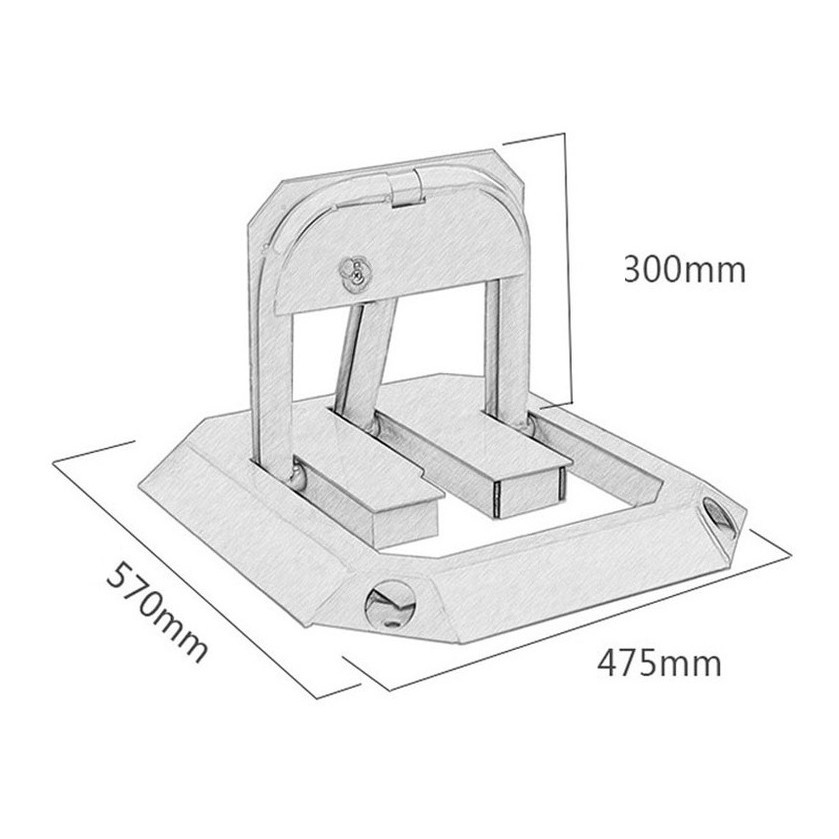 ภาพสินค้าล็อคที่จอดรถ Royal Carbon ล็อคพื้นล็อคที่จอดรถป้องกันการชนกันแบบหนาล็อคที่จอดรถป้องกันการรีดล็อคแปดเหลี่ยมล็อคที่จอดรถ จากร้าน launch_th บน Shopee ภาพที่ 6