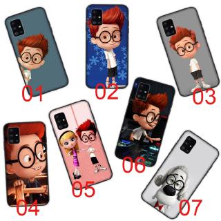 นาย เคสโทรศัพท์มือถือแบบนิ่ม ลาย Peabody &amp; Sherman สีดํา สําหรับ Samsung Galaxy S22 FE S21 Ultra Plus