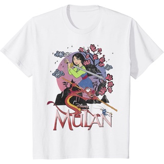 ราคาระเบิดเสื้อยืด พิมพ์ลายโลโก้ Disney Mulan And Mushu สําหรับเด็กS-3XL