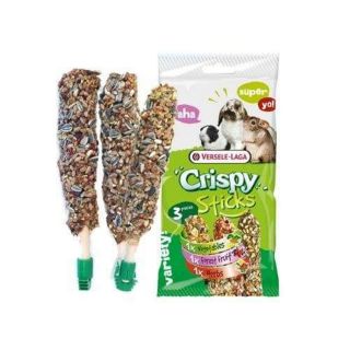 Crispy Stick Exotic Fruit ขนมสำหรับสัตว์ฟันแทะ แพ็ค 3 แท่ง (165g.)