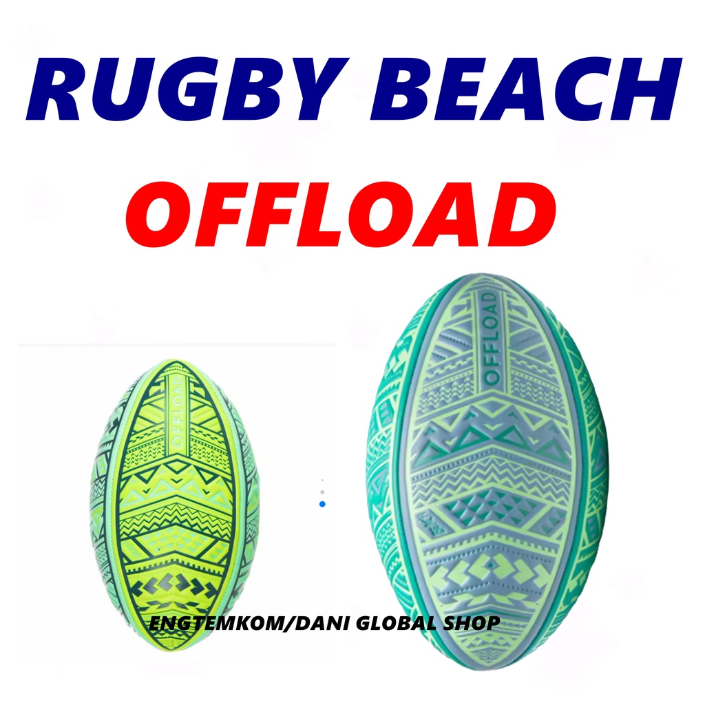 ราคาและรีวิวลูกรักบี้ชายหาด BEACH RUGBY BALL FOR FAMILY AND KID OFFLOAD รุ่น R100 Midi Maori