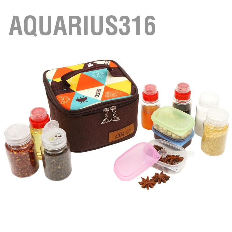 aquarius316-ชุดขวดใส่เครื่องปรุงรส-พริกไทย-บาร์บีคิว-แบบพกพา-10-ชิ้น