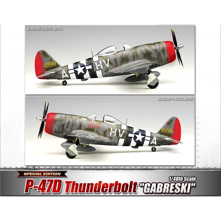 โมเดลประกอบ-academy-model-1-48-ac12222-p-47d-thunderbolt-gabreski