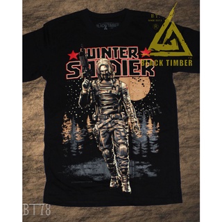 BT 78 Winter Soldier เสื้อยืด สีดำ BT Black Timber T-Shirt ผ้าคอตตอน สกรีนลายแน่น S M L XL XXL