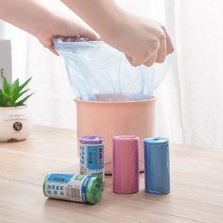 30 ชิ้นหนาสีสก์ท็อปถุงขยะ E110 ที่ใช้ในครัวเรือนรถทิ้งขยะพลาสติกเรียงลำดับถุง