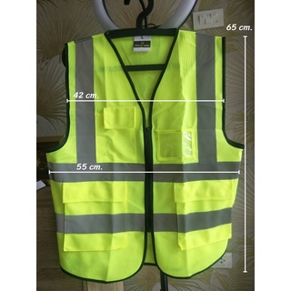 ภาพหน้าปกสินค้าเสื้อจราจรสะท้อนแสง เสื้อจราจร เสื้อสะท้อนแสง Reflective Vest เสื้อช่าง มีกระเป๋าหน้า พร้อมที่ใส่บัตร รุ่น MT029 ที่เกี่ยวข้อง