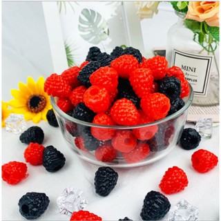 Fruit E🍓 ราสเบอร์รี่ ผลไม้ปลอม อุปกรณ์ประกอบฉาก พร๊อพถ่ายรูป