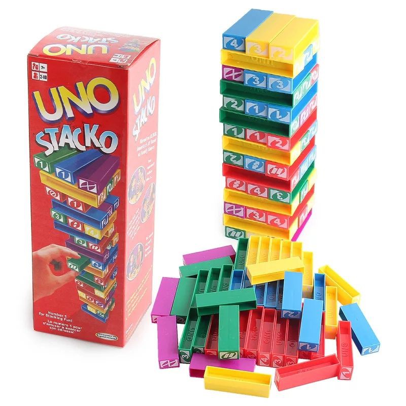 พร้อมส่ง-เกมส์อูโน่-uno-stacko-ตึกถล่ม-เกรดพรีเมี่ยม-ฝึกสมอง-ฝึกสมาธิ-เล่นได้ทั้งครอบครัวครับ