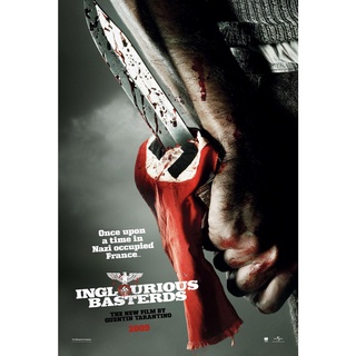 โปสเตอร์หนัง Inglourious Basterds ยุทธการเดือดเชือดนาซี Movie Poster โปสเตอร์ขนาดใหญ่ ภาพติดผนัง ตกแต่งห้อง ตกแต่งบ้าน