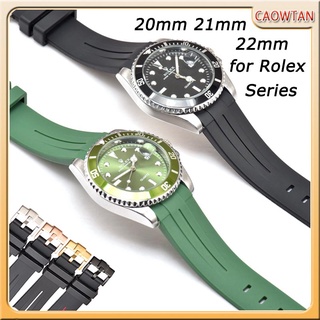 ภาพขนาดย่อของสินค้าสายนาฬิกายาง สําหรับ Rolex Water Ghost King Band Mingshi Series 20 มม. 21 มม. 21 มม.