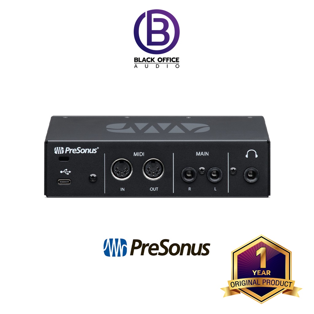 presonus-revelator-io24-ออดิโออินเตอร์เฟสบันทึกเสียง-usb-c-audio-interface-อัดเสียง-ทำเพลง-blackofficeaudio