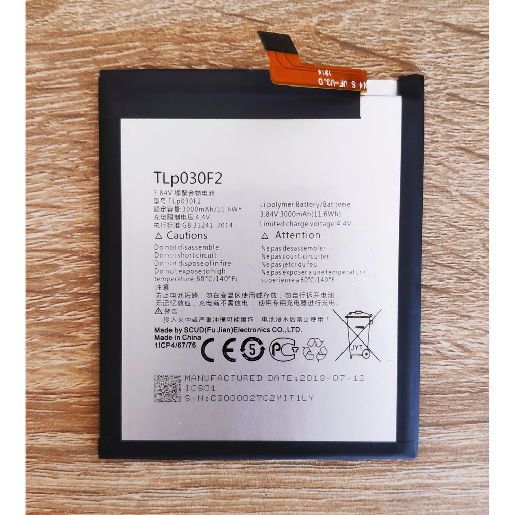 Replacement Battery For Blackberry DTEK60 & Alcatel Idol 4S - TLP030F2 / TLP030F1 With Tools