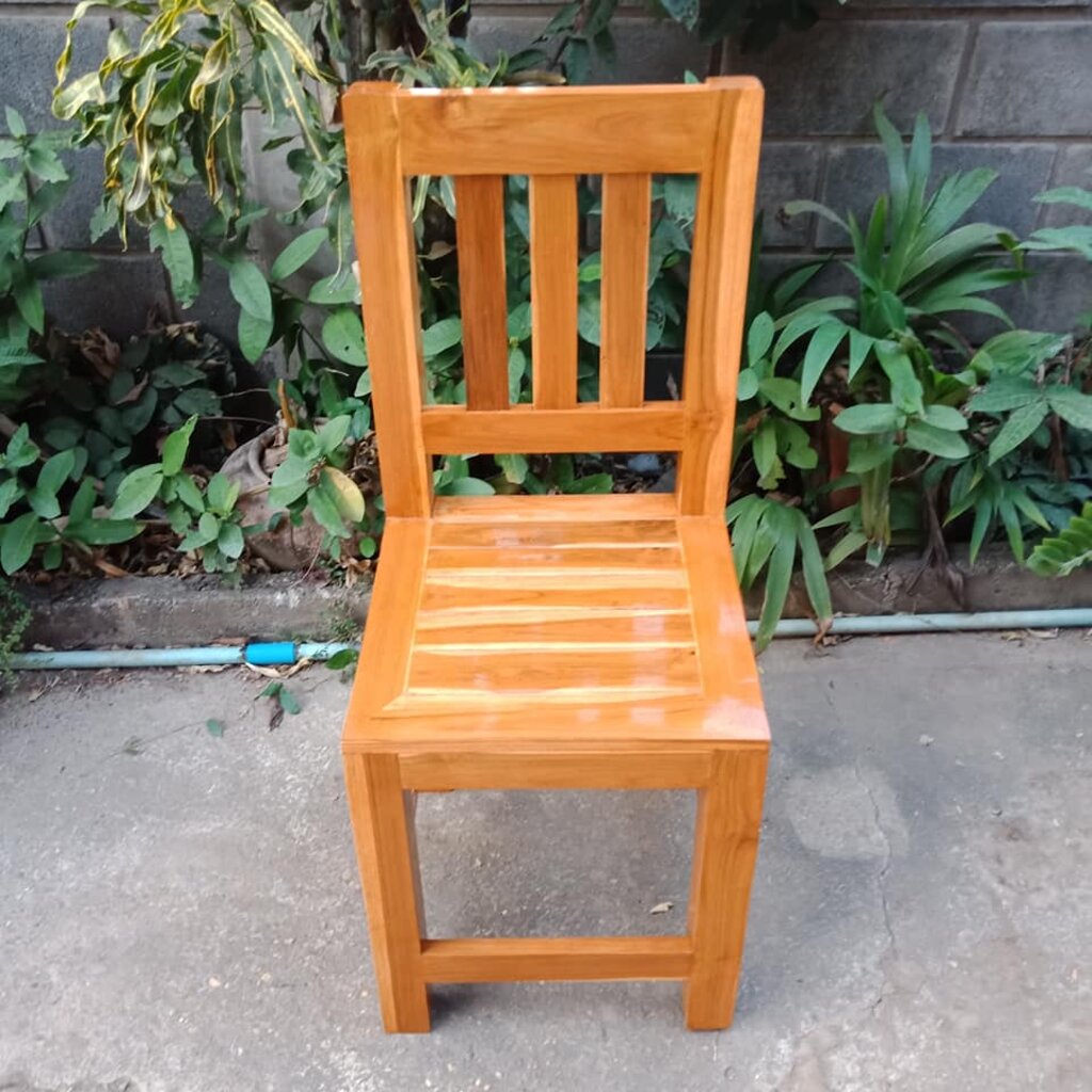 เก้าอี้ทานอาหาร-ไม้สักแท้-ทำสี-94cm