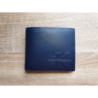 💞 CALVIN KLEIN WALLET 💞กระเป๋าสตางค์แบบพับ2ตอน สีกรม