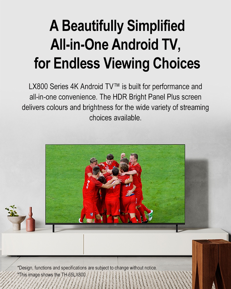 ภาพประกอบคำอธิบาย Panasonic LED TV TH-50LX800T 4K TV ทีวี 50 นิ้ว Android TV Google Assistant Dolby Vision Atmos Chromecast แอนดรอยด์ทีวี