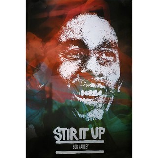 โปสเตอร์ รูปวาด นักร้อง เร็กเก้ บ็อบ มาร์เลย์ BOB Marley POSTER 24”x35” Inch Jamaica Reggae Ska V3