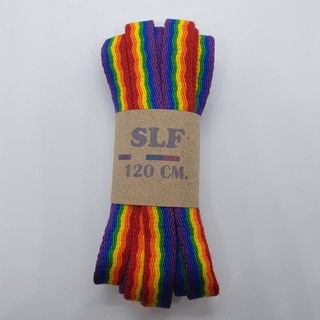 สินค้า เชือกผูกรองเท้าสีรุ้ง ยาว 120 เซนติเมตร #LGBT #Rainbow #Shoelaces #Lace