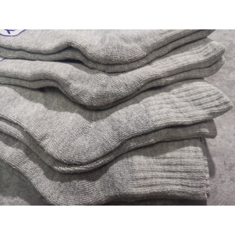 ภาพสินค้าถุงเท้าข้อกลาง พื้นหนา​(มีสีเทาเข้ม​, เทาอ่อน)​ จากร้าน aomsin_sock บน Shopee ภาพที่ 4
