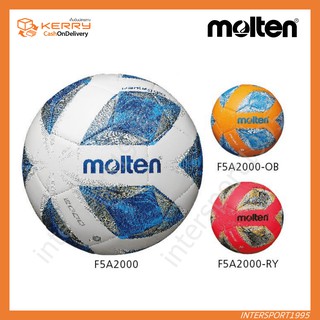 ภาพหน้าปกสินค้า(ของแท้100%) ลูกฟุตบอล MOLTEN F5A2000 เบอร์ 5 หนังทีพียู TPU ที่เกี่ยวข้อง