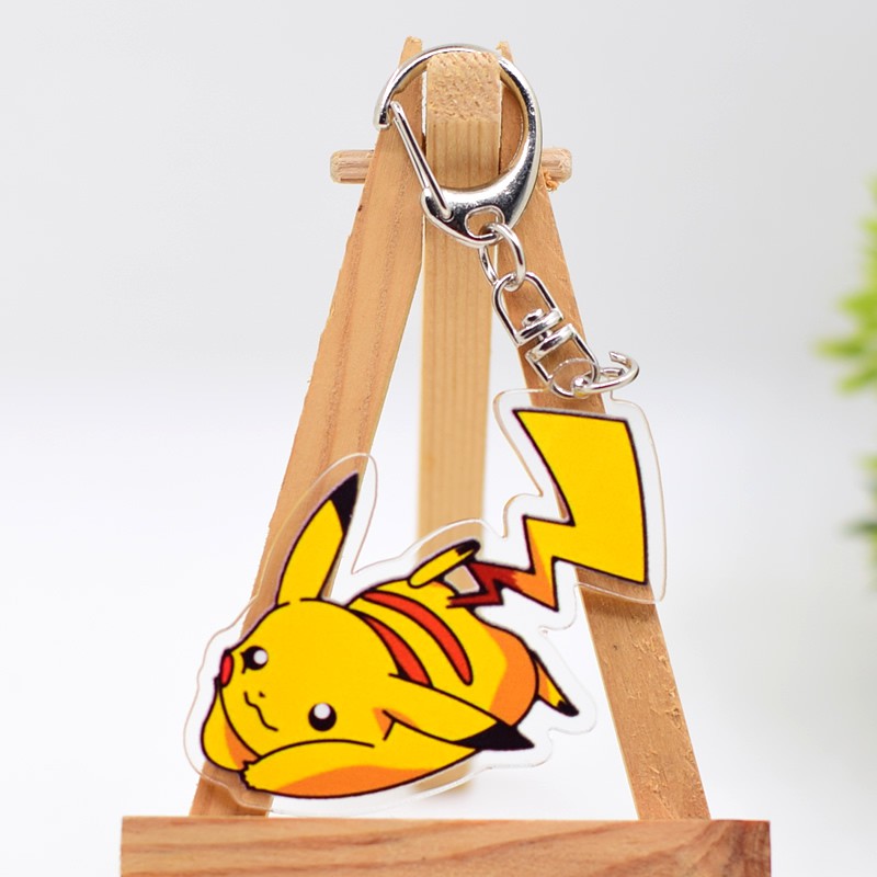 พวงกุญแจจี้อะคริลิคพิมพ์ลายโปเกมอน-pikachu