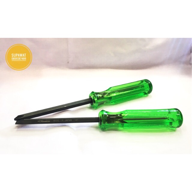 Champion ไขควงสลับchampion 4" No.510 แกนดำ screwdriver 2way Shopee