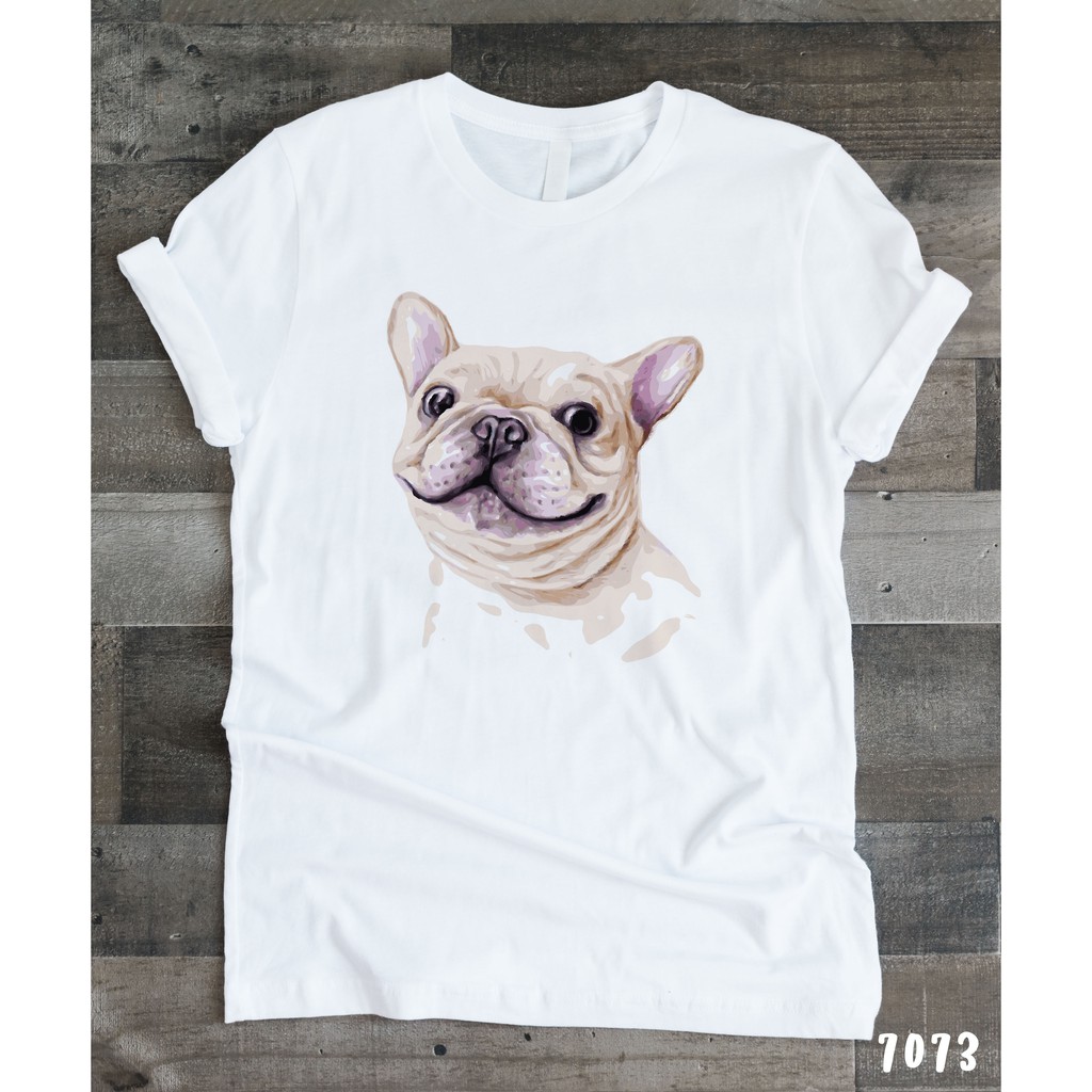 เสื้อยืดโอเวอร์ไซส์french-bulldog-t-shirt-เฟรนช์-บู็อก-6016-7060-7072-7073-7074-7075s-3xl