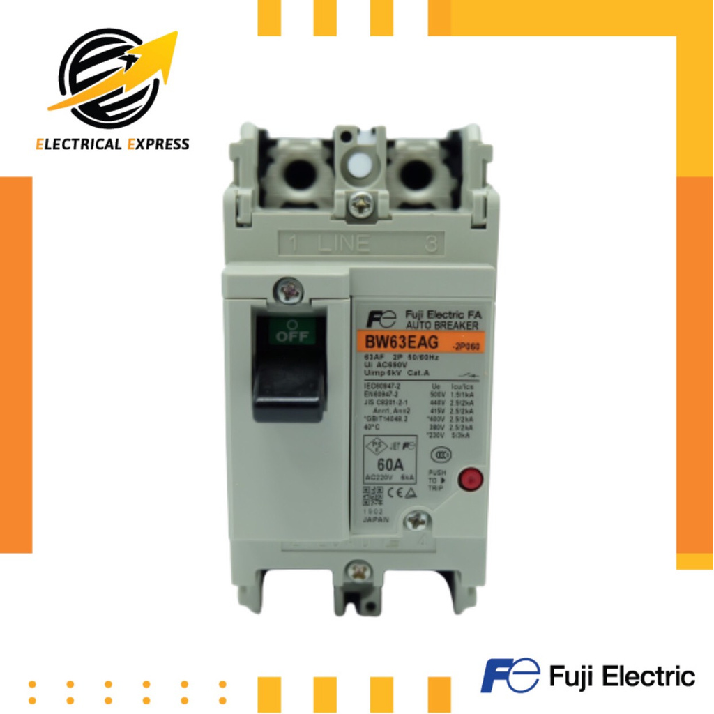 fuji-electric-ขายดีที่สุดเบรกเกอร์ฟูจิ-fuji-breaker-รุ่น-bw63eag-2-pole