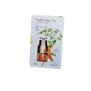 Clarins double serum eye 0.9ml ผลิต 10/2021 ผิวรอบดวงตาเรียบเนียน กระชับขึ้น ราคา/1 ซองจ้า