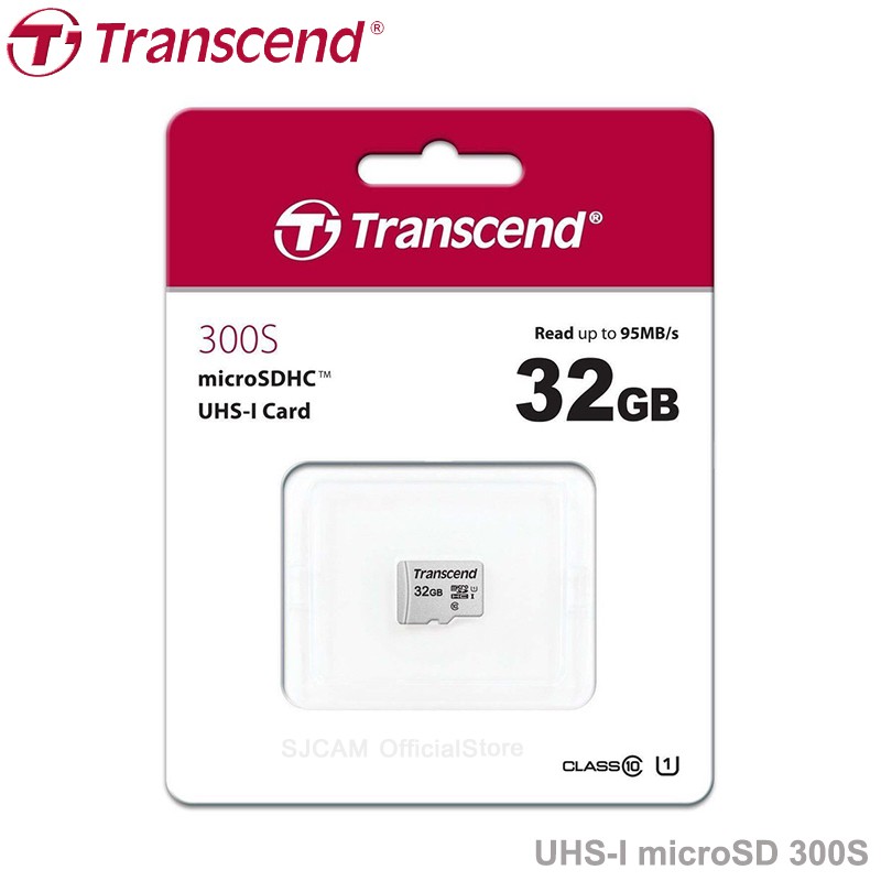 Transcend UHSI MicroSD Card 300S 32GB Read up to 95MB/s Write 45MB/s