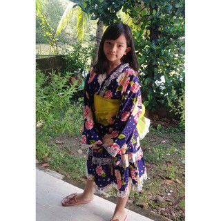 ชุดยูกาตะ ชุดกิมิโน ชุดแฟนซี ชุดญี่ปุ่น ชุดเดรสญี่ปุ่น คอสเพล Japanese Yukata Kimono Cosplay Fancy Dress for Girls