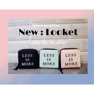 กระเป๋าสตางค์ใบสั้นรุ่น less Is More  By Looket สวยคุณภาพดีมาก