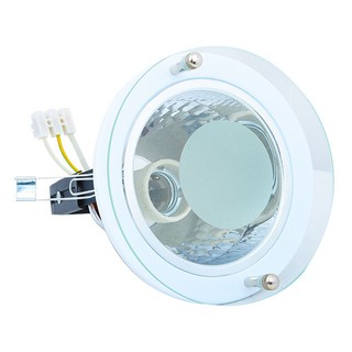 Downlight DOWNLIGHT CARINI B1340 METAL/GLASS 4" ROUND WHITE Neon track downlight Light bulb โคมไฟดาวน์ไลท์ ดาวน์ไลท์ CAR