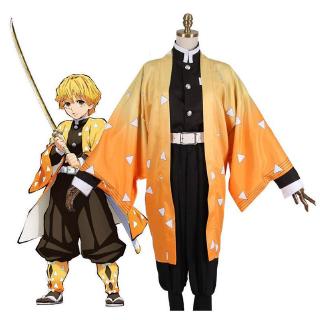 Amine Demon Slayer: Kimetsu No Yaiba Kamado Nezuko Agatsuma Zenitsu Men Cosplay Costume Suit