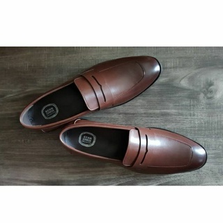 สินค้า Loafer shoes รองเท้าโลฟเฟอร์หนังด้าน สีน้ำตาลเบอร์กันดี