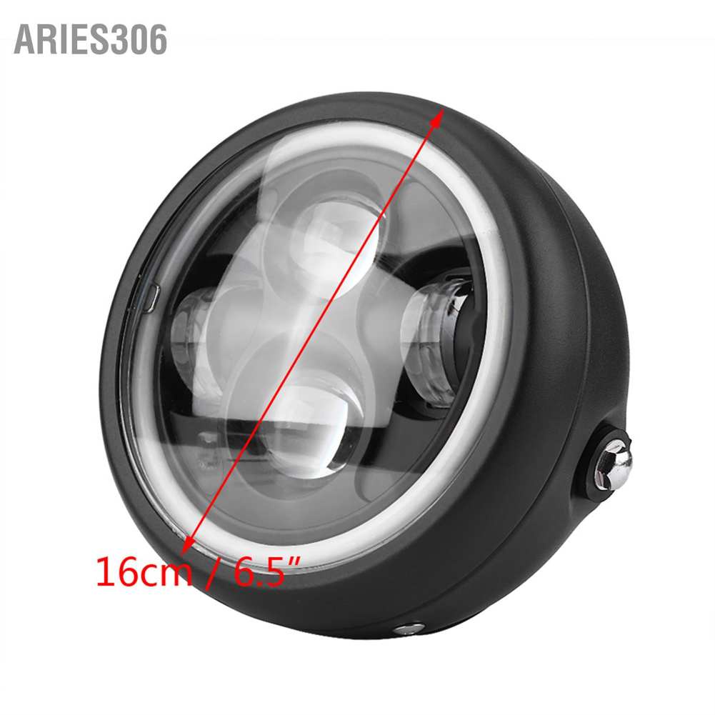 aries306-หลอดไฟหน้ารถจักรยานยนต์-led-16-ซม-6-5-นิ้ว-สําหรับ-sportster-cafe-racer-bobber