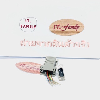 ชุดประกอบ DB9 (ตัวผู้)  to LAN (RJ45) ตัวเมีย ( ออกใบกำกับภาษีได้ )