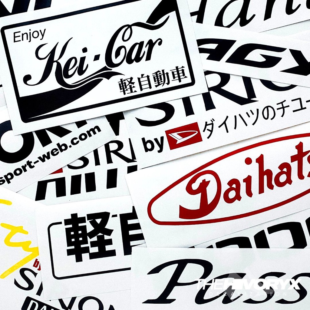 ツ DAIHATSU JAPANESEDAIHATSU/TOYOTA/KEI CAR/KCAR CAR DECAL AUTOMOTIVE ...