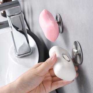 Magnetic Stainless Steel Holder Wall Mounted Bathroom Kitchen Drain Soap Rack Creative Magnetic Soap Dish