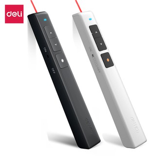 Deli ปากกาเลเซอร์ เลเซอร์พอยเตอร์ พ้อยเตอร์ สำหรับการนำเสนอ รีโมท พรีเซนต์ Laser Pointer