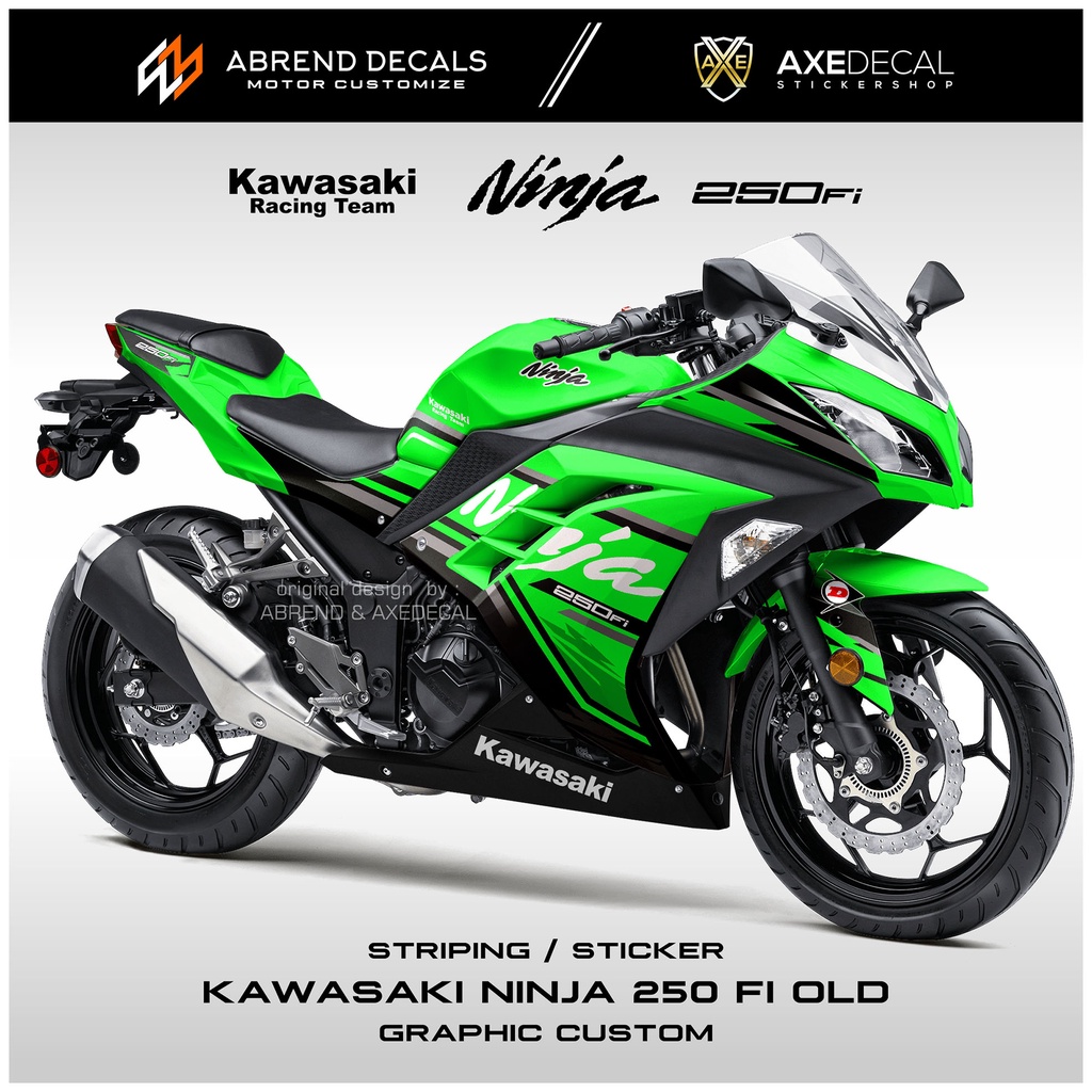 สติกเกอร์-ลายกราฟิก-ninja-250-fi-kawasaki-ninja-fi-old-old-old-สําหรับติดตกแต่งรถจักรยานยนต์