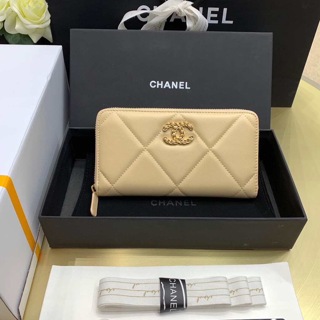 พรี-chanel-ชาแนล-กระเป๋าสตางค์-หนังแท้กระเป๋าแฟชั่นแบรนด์เนน-กระเป๋า-บัตร